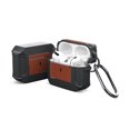 thumbnail image 4 of Kuymtek Funda de cuero TPA para AirPods 3 Protector de compartimento de carga (negro + marrón), 4 of 5