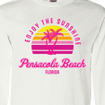 thumbnail image 4 of Inktastic Summer Enjoy the Sunshine Pensacola Beach Florida in Pink Long Sleeve T-Shirt, 4 of 5