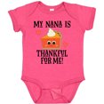 thumbnail image 3 of Inktastic Thanksgiving Nana Thankful for Me Boys or Girls Baby Bodysuit, 3 of 5