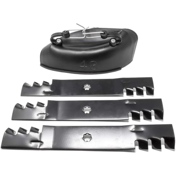 EPR Mulch Cover Blade Kit Compatible with John Deere 48 Inch Mower LA130 LA140 LA145 LA155 LA165