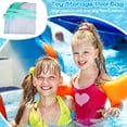 thumbnail image 4 of Triani Pool Storage Bag Foldable Swimming Pool Hanging Mesh Organizer Poolside Fence Toys Holder for Inflatables Floats Football Basketballs Garage Supplies(Green), 4 of 7
