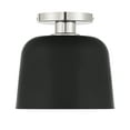 thumbnail image 3 of Trade Winds Nora 1-Light Ceiling Light in Matte Black with Polished Nickel, 3 of 5