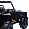 thumbnail image 4 of 2 Seater 24V Ride on Toys for Big Kids, Powered Ride on UTV for Boys Girls, Ride on Cars with Remote Control, Bluetooth Music, LED Light, Spring Suspension, 4 Wheeler Electric Cars for Kids 3-8, Blue, 4 of 10