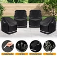 thumbnail image 4 of MOLIBYME Outdoor Chair Cover 4 Pack, Patio Furniture Covers with UV Protection, Padded Handles and Air Vents, 38.97"W x 37"D x 37.79"H, 4 of 8