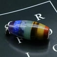 thumbnail image 4 of HOOUN 4pcs Natural 7 Chakra Healing Energy Reiki Gemstone Bucket Pendant Necklace, 4 of 9