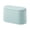 Light Blue, variant on XSCPXTT Mini Trash Can with Lid - Removable Small Garbage Can, Tiny Plastic Trash Bin, Pop Up Countertop Wastebasket, Counter Garbage Lint Bin for X Table Light Blue