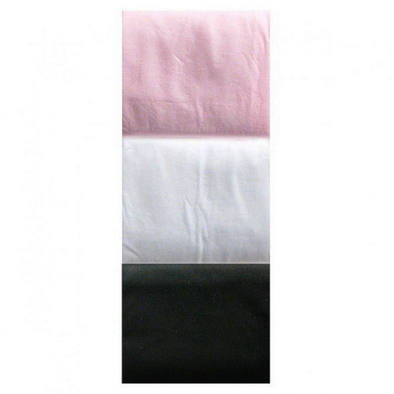 Luvable Friends Baby and Toddler Girl Nylon Tights, Black Pink, 0-9 Months