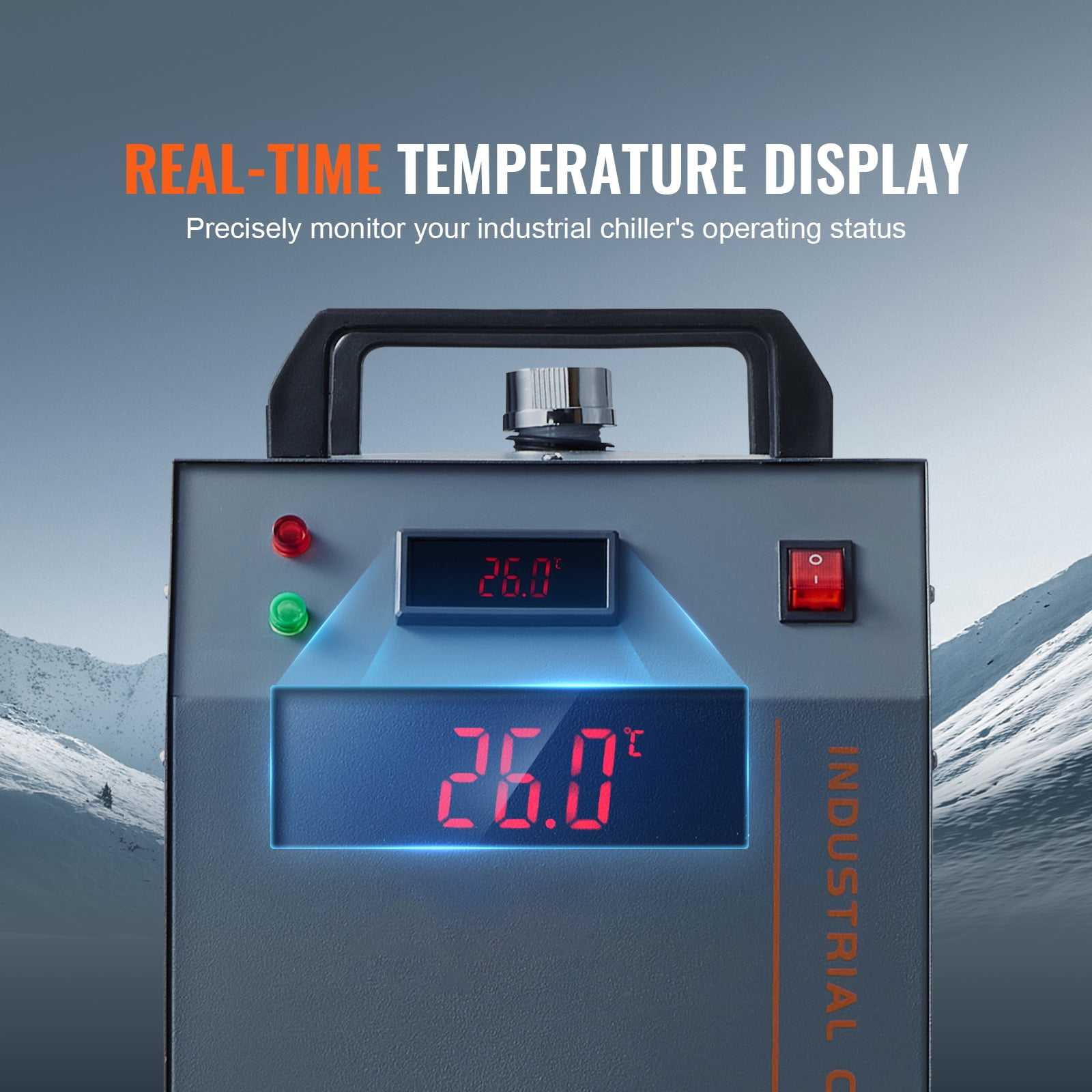 KFFKFF Air-cooled Industrial Water Cooling 12L 18L/min Laser Chiller CW-3000(PRO)