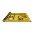 thumbnail image 2 of Ahgly Company Indoor Square Abstract Yellow Contemporary Area Rugs, 4' Square, 2 of 4