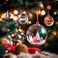 thumbnail image 4 of Bolas de adornos navideños rellenables de plástico transparente para manualidades, bolas huecas para bodas, fiestas, árboles de Navidad, regalos colgantes, decoración, 4 of 5
