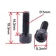 thumbnail image 2 of 16 Piezas de Tornillos de de de Color Negro+Plata Accesorio de Recambio, 2 of 9