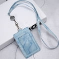 thumbnail image 3 of Sagasave Porte-Badge et ID Adulte Résistant à l'Eau, Cuir Bleu Clair, 3 of 8