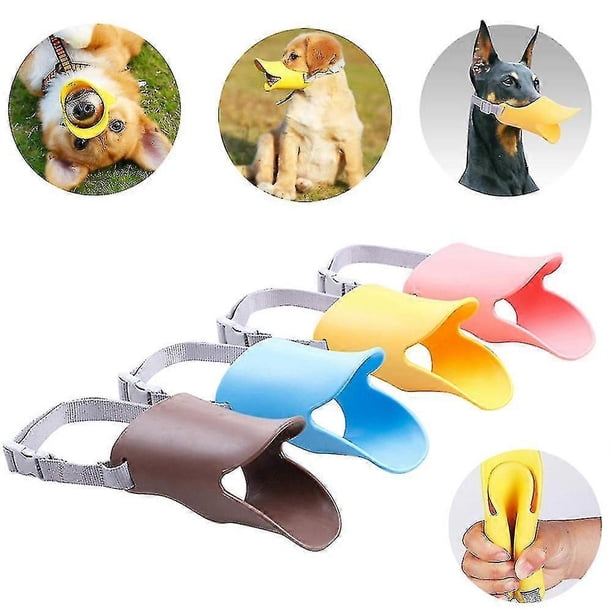 Pet Dog Breathable Muzzles Large Dogs Stop Biting Barking Chewing Anti Bite Puppy Duckbill Covers Pet Supplies