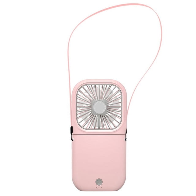 Vaidha Hanging neck-thin fan USB folding charging treasure fan