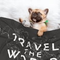 thumbnail image 3 of Pofeuu Travel The World1 Print Puppy Blanket,Dog Blankets,Pet Blanket Cozy Cat Blankets for Indoor Cats, Fuzzy Pet Blanket for Kitten Doggy Dog Blankets-Small, 3 of 8
