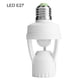 thumbnail image 2 of AC110-240V E27 Sensor de cuerpo humano interruptor luz lámpara bombilla soporte para el hogar interior, 2 of 8