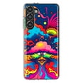 thumbnail image 1 of MUNDAZE Samsung Galaxy S23 Shockproof Clear Hybrid Protective Phone Case Neon Rainbow Psychedelic Trippy Hippie Bomb Star Dream, 1 of 5