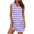 thumbnail image 2 of SEAOPEN Deals Robe d'Été Décontractée en Coton pour Femmes Robe Midi Évasée avec Poches Coupe Ajustée Robe Moulante Décontractée Violette,G, 2 of 8