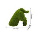 thumbnail image 6 of Garden Sculptures Decorative Peeing Dog Topiary Green Flocking Puppy Ornament Ideal for Outdoor Spaces and Patio, 6 of 9