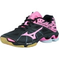 thumbnail image 1 of Mizuno Women's Wave Lightning Z Black / Pink Grey Ankle-High Volleyball Shoe - 7M, 1 of 5