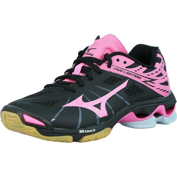 Mizuno Women's Wave Lightning Z Black / Pink Grey Ankle-High Volleyball Shoe - 7M