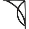 thumbnail image 4 of Ekena Millwork 1 1/2"W x 7 1/2"D x 10"H Miller Wrought Iron Bracket, (Single center brace), Antiqued Pewter, 4 of 9