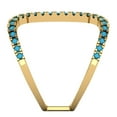 thumbnail image 3 of Statement Engagement Ring for Women - 0.5ct Simulated Turquoise in 14K Yellow Gold Promise Ring, 3 of 6