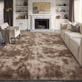 thumbnail image 5 of PureCozy 5'x8' Shag Area Rugs for Living Room Bedroom Dining Room Office Farmhouse, Plush Indoor Decorative Long-haired Light Brown Rugs Carpet, Light Brown, 5 of 5