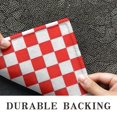 thumbnail image 6 of Red White Checkerboard Checkered Pattern Door Rugs,Washable Non Slip Door Mats Indoor,Decorative Door Mats,Entry Mat Indoor for Entrance,Bedroom,Kitchen,Bathroom,20"x32", 6 of 6