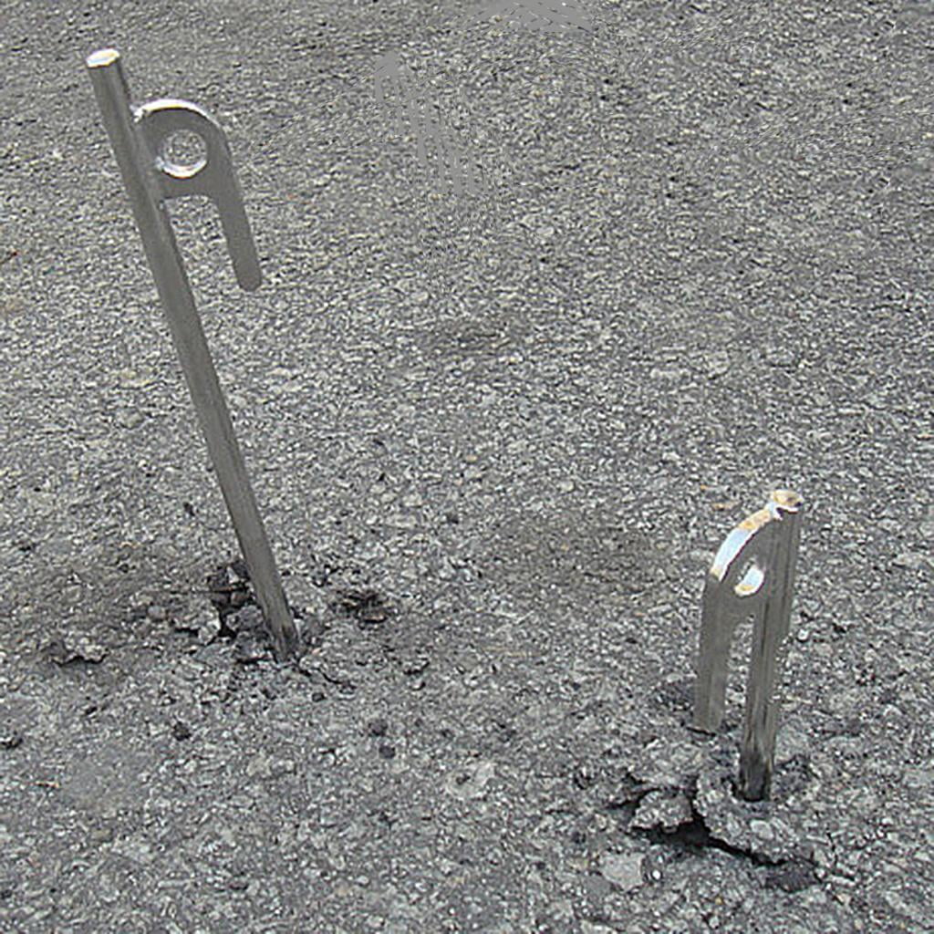 5 Pieces Tent Nails Heavy Duty 304 Stainless Steel Outdoor Camping Awning Tent Nail Stake Peg Tent Accessories Equipment - 20cm
