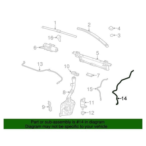 GM 22828407 Hose Asm-Wswa Pump