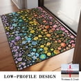 thumbnail image 3 of Bohemian Retro Floral Non-Slip Entryway Door Mat,Boho Indoor Decor Durable Low Plush Door Mat,Washable Welcome Rug for Patio Hallway Home Decor 20x32 Inches, 3 of 7