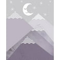 thumbnail image 2 of Urban Epiphany 12x14 White Modern Wood Framed Museum Art Print Titled - Purple Mountains 2, 2 of 4