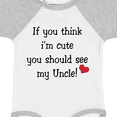 thumbnail image 4 of Inktastic Cute Uncle Boys or Girls Baby Bodysuit, 4 of 5