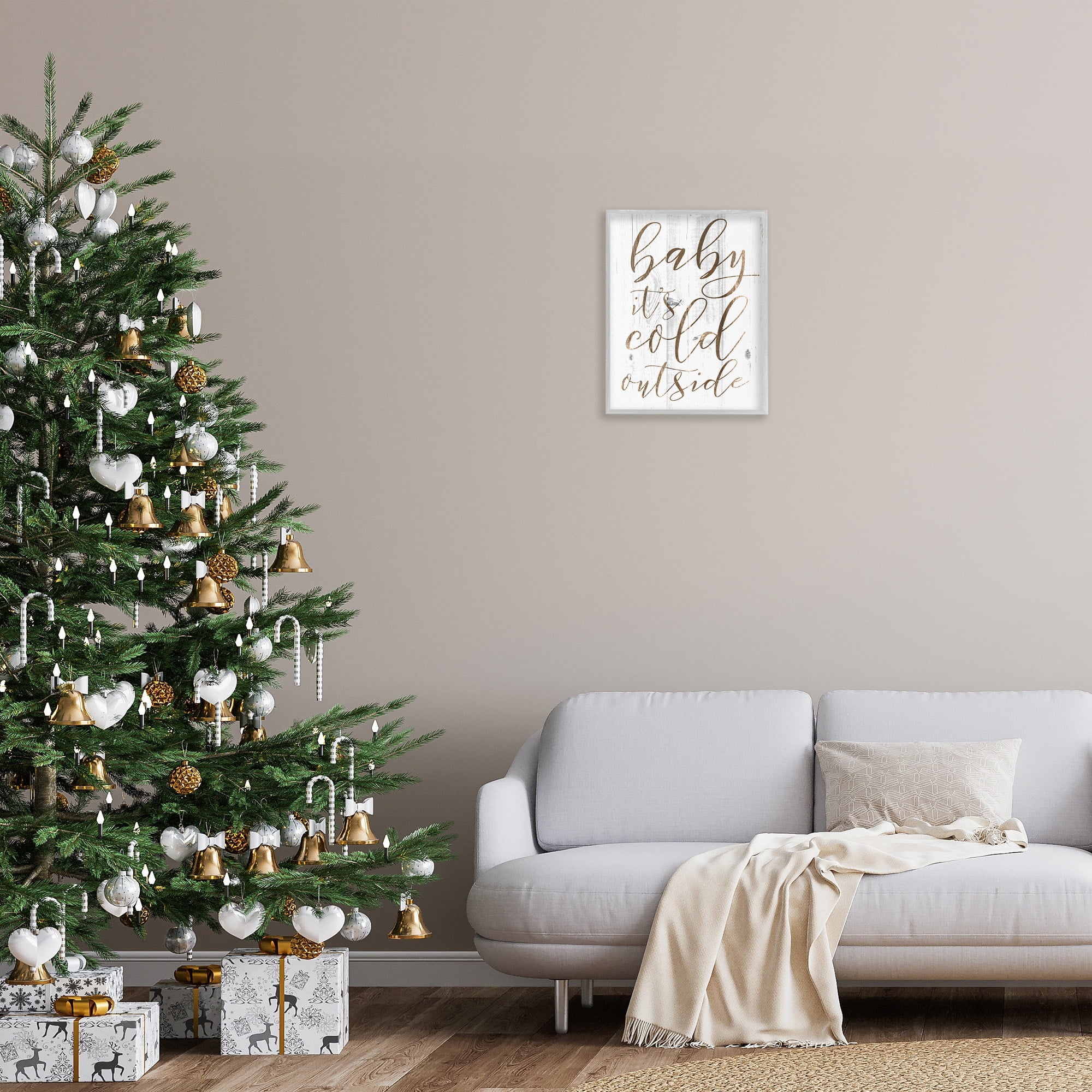 Stupell IndustriesBaby Its Cold OutsideFramed Wall Art by Daphne Polselli