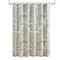 thumbnail image 5 of Madison Park Shower Curtain, Bohemian Floral Bathroom Curtain W/ 12 Button Holes, Yellow, 72" x 72", 5 of 7