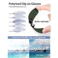 thumbnail image 5 of TINHAO Polarized Clip On Sunglasses Flip Up UV400 Protection Anti Glare Lens Wear Over Prescription Glasses, 5 of 8