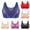 Blue, variant on Women's Silicone Breast Prosthesis Bra Wire-Free Lace Design Thin Shaping Cups Comfortable Plus Size Underwear For Daily Wear Red 95A