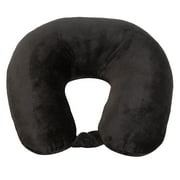 Protege Microfiber Neck Pillow, Black, One Size