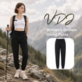 thumbnail image 4 of VDJ Womens Hiking Pants Lightweight Breathable Quick Dry Joggers Elastic Waist Athletic Running pants with Size Pockets Size XL, 4 of 10