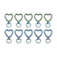 thumbnail image 1 of Llavero con gancho giratorio en forma de corazón, mano de obra artesanal, pequeño volumen, peso ligero, llavero con resorte, 1 of 5