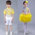 thumbnail image 4 of Disfraces de actuación para niños Falda de princesa de hada de las flores para niñas Falda de baile para niños Vestido de coro de estudiantes Falda con bolsa de pastel, 4 of 6