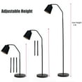 thumbnail image 5 of SUSUZI 60 inch Black Floor Lamp for Bedroom Living Room, Modern Dimmable Standing Lamps - Bulb Included, 5 of 9