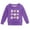 Purple, variant on Weebloom Halloween Crew Neck Sweatshirts Kids Cute Bow Ghost Pullover Fall Winter Season Tops Boy Girl Party Sweatshirt Black