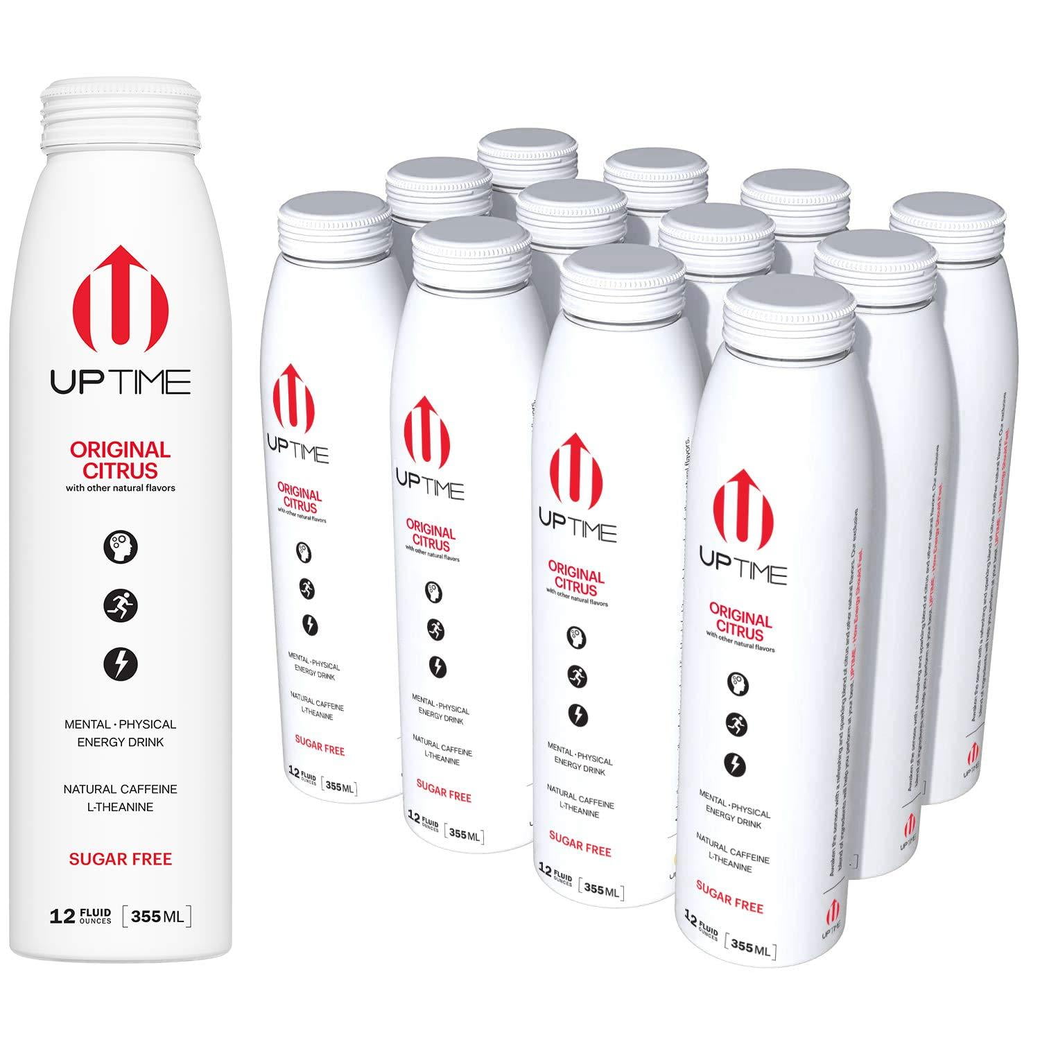 UPTIME Energy Drink Original Citrus Sugar Free 12 Pack