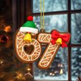 thumbnail image 3 of WKSCLPAI Funny 67 Ornament 2D Acrylic Gingerbread Hanging Decorations for Xmas Tree Christmas Meme Decor - Santa Themed Holiday Gift for Teens & Humor Lovers, 3 of 6