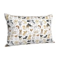 thumbnail image 2 of Disketp Pillow Covers I Love Dogs Pattern Throw Pillow Case Cushion Covers,Cushion For Bedroom,Couch,Home (Pillow core not included)-14"X20", 2 of 8