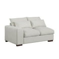 thumbnail image 4 of Pouseayar Oversized  Linen Blend Sectional Modular Sectional Fabric Sofa, Extra Large U Shaped Couch with Reversible Chaise, 4 Seat Modular Sofa with 2 Storage Ottoman, 4 of 6