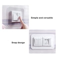 thumbnail image 2 of Switch Sticker Transparent White Creativity Protective Case Three-dimensional Simple Socket Decoration Wall Frame Transparent 8.6cm*8.8cm Single Opening, 2 of 8