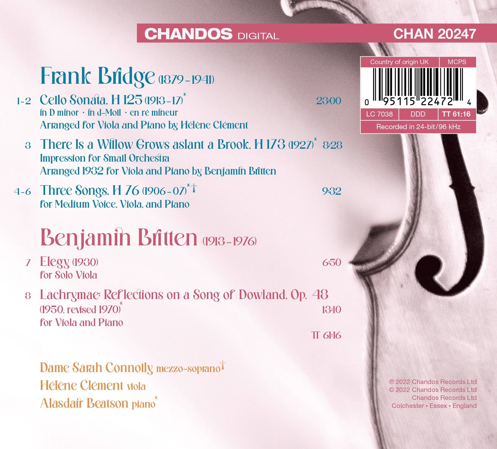 Helene Clement - Works for Viola - Music & Performance - CD
